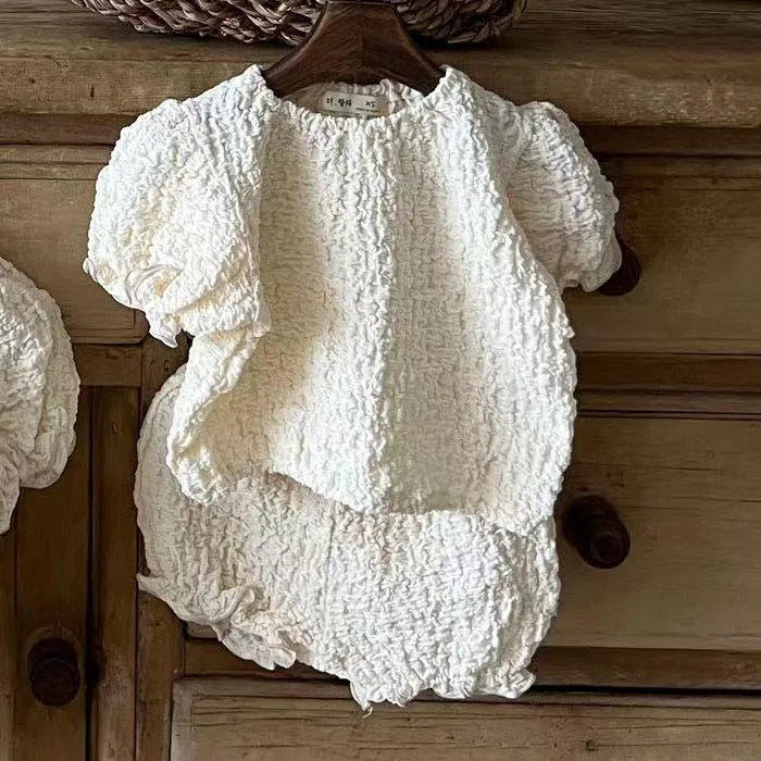 Camiseta de Bebé Niño, Conjunto de Verano, Ropa de Moda para Niños, Manga Corta, Vacaciones, Uso Casual, Tops de Algodón, Traje de Pantalones Cortos, Ropa Infantil