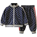 Conjuntos de ropa para niños primavera otoño moda infantil abrigos de algodón+pantalones 2 piezas chándales para bebés niños trajes deportivos niños pequeños 2-12