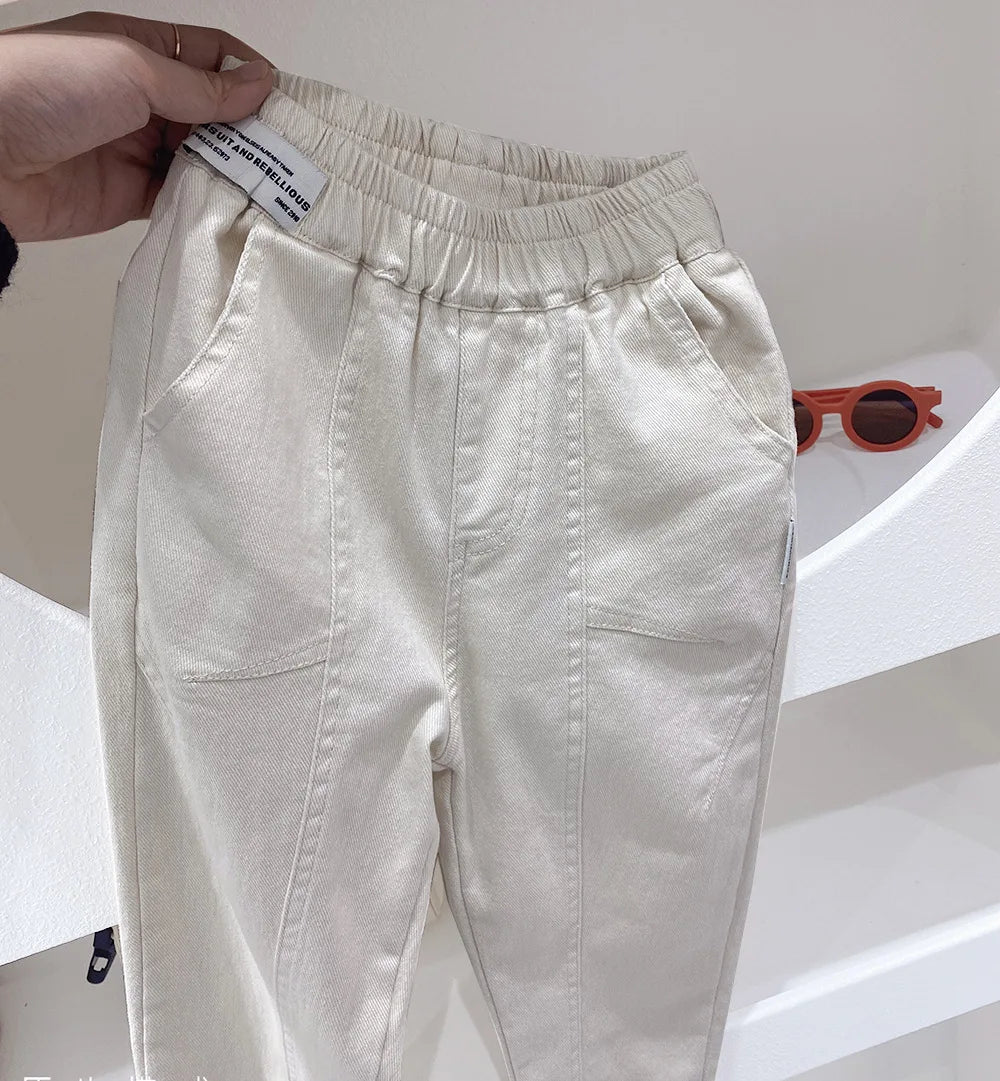 Boys' Pants Spring and Autumn Pants, Big Boys' Autumn Fashion, Western Style, Autumn Children's Clothing, Boys' Casual Pants, Bo