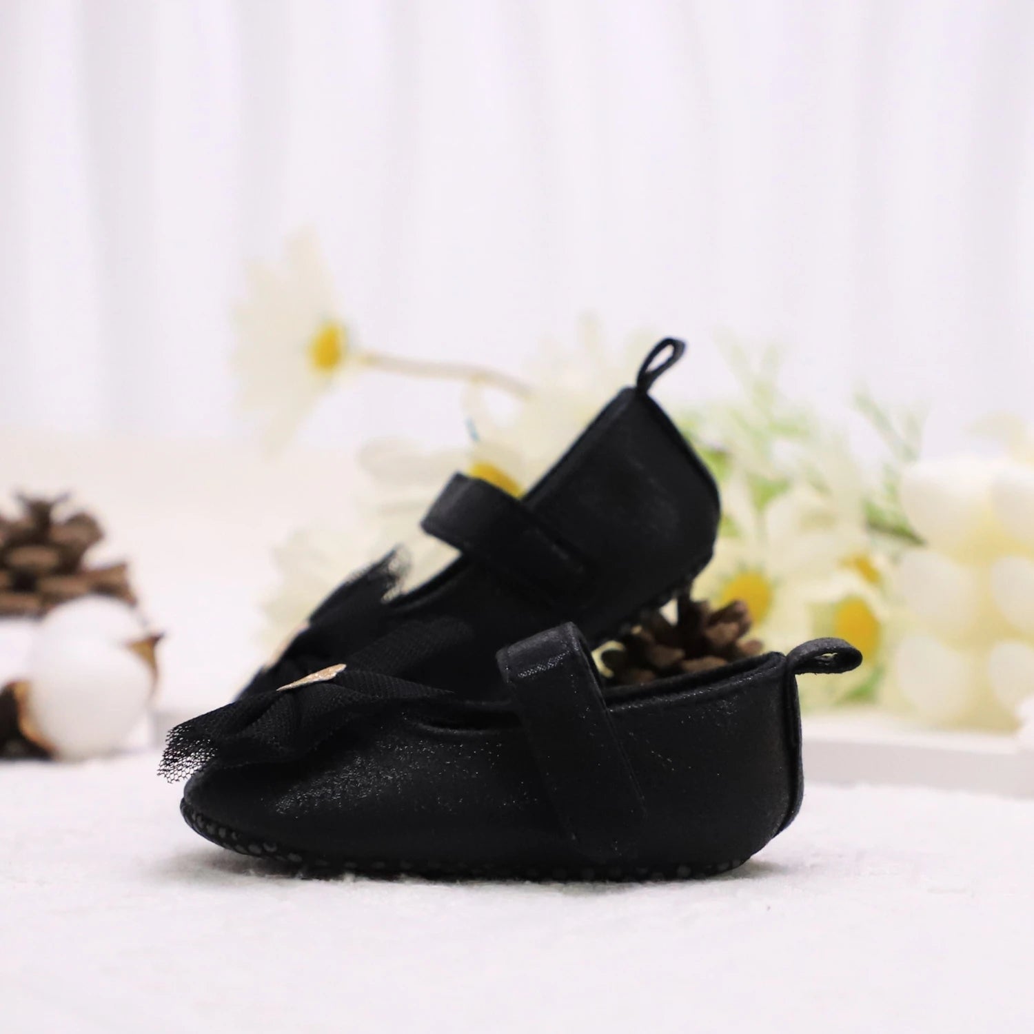 Baby Steps Schuhe Babys erste Lauflernschuhe Babyschuhe Atmungsaktiv Rutschfest Mädchen Modeschuhe Prinzessinnen Spitzenstil