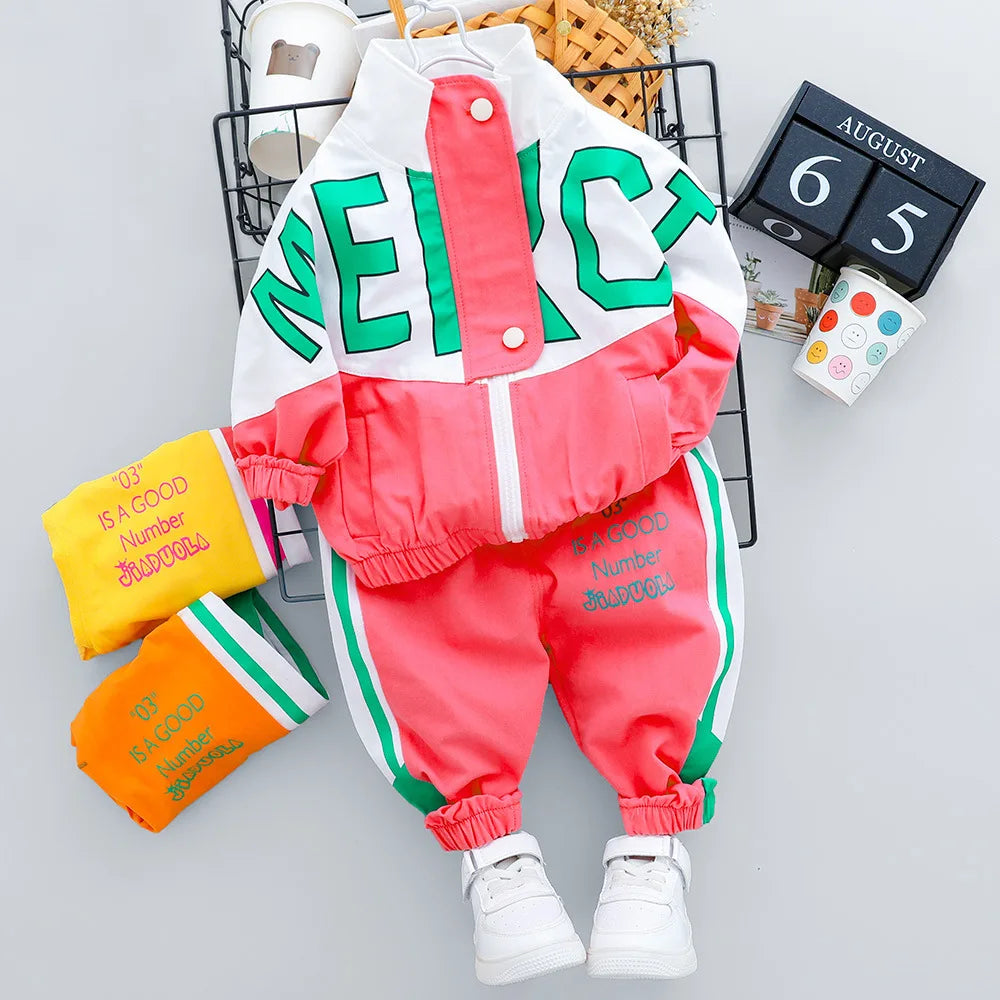 Conjunto de ropa para bebés y niñas pequeñas, primavera, otoño, pana, dibujos animados, conjuntos de ropa para niños, chaquetas con capucha y pantalones, traje para niños de 0 a 5 años