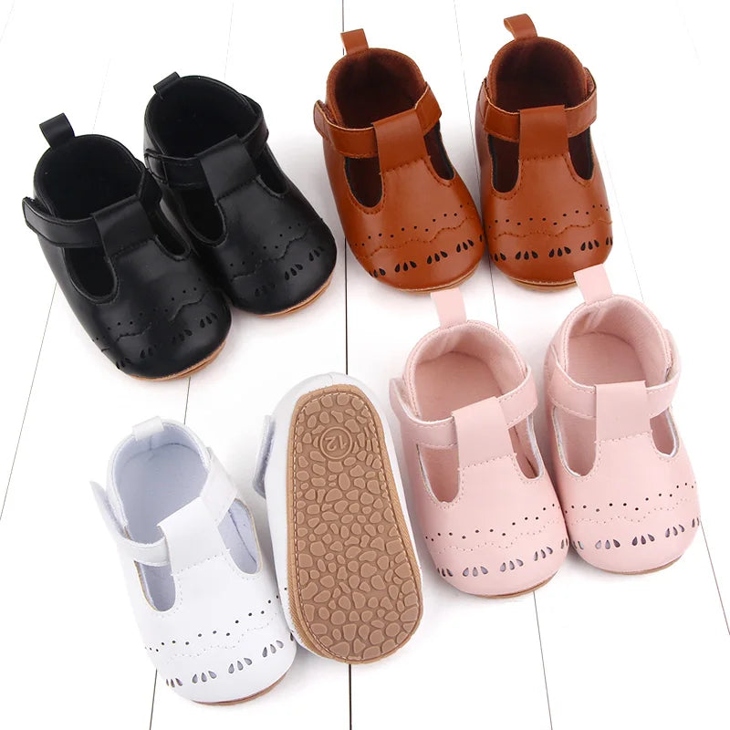 Baby PU Shoes Soft PU Leather and TPR Sole Anti-slip Design for Baby Boys and Girls Prewalking Shoes High Quality Infant Sandals