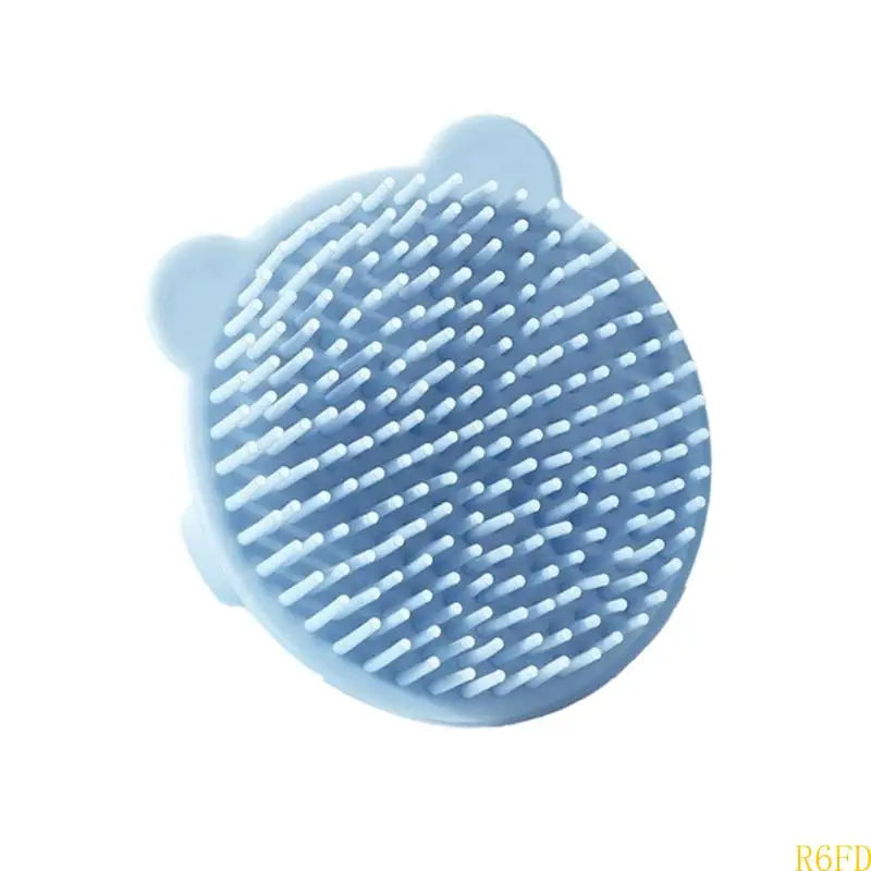 Soft Silicone Baby Hair Brush with Gentle Bristles for Infant Scalp Massage and Bath Time Comfort Lovely Bear Design