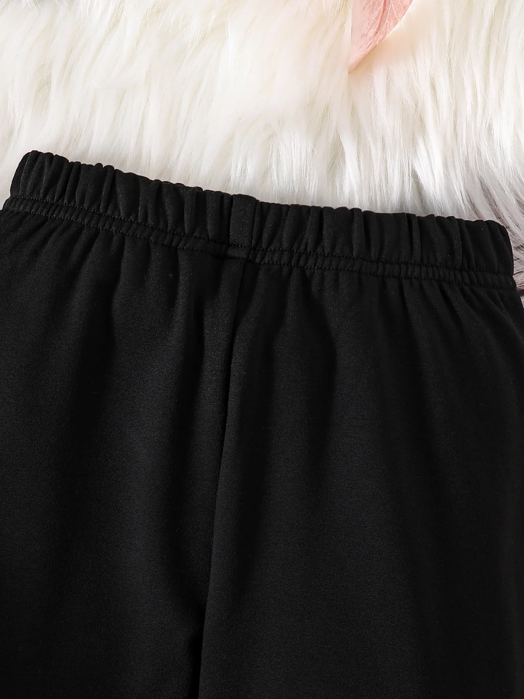 Frühling und Winter Mädchenmode Zuhause Freizeit 2-teilig Micro-Stretch warm bequem liebe Plüsch Kapuzenoberteil + Stretch-Leggings