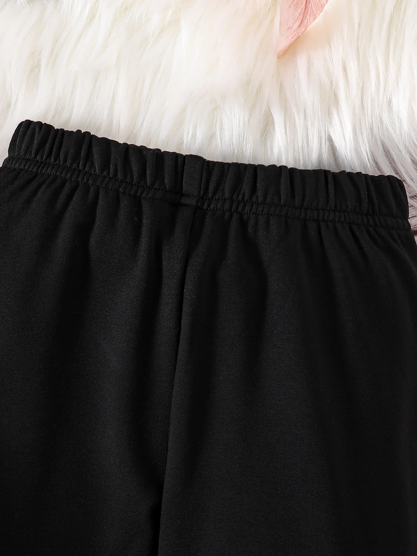 Frühling und Winter Mädchenmode Zuhause Freizeit 2-teilig Micro-Stretch warm bequem liebe Plüsch Kapuzenoberteil + Stretch-Leggings