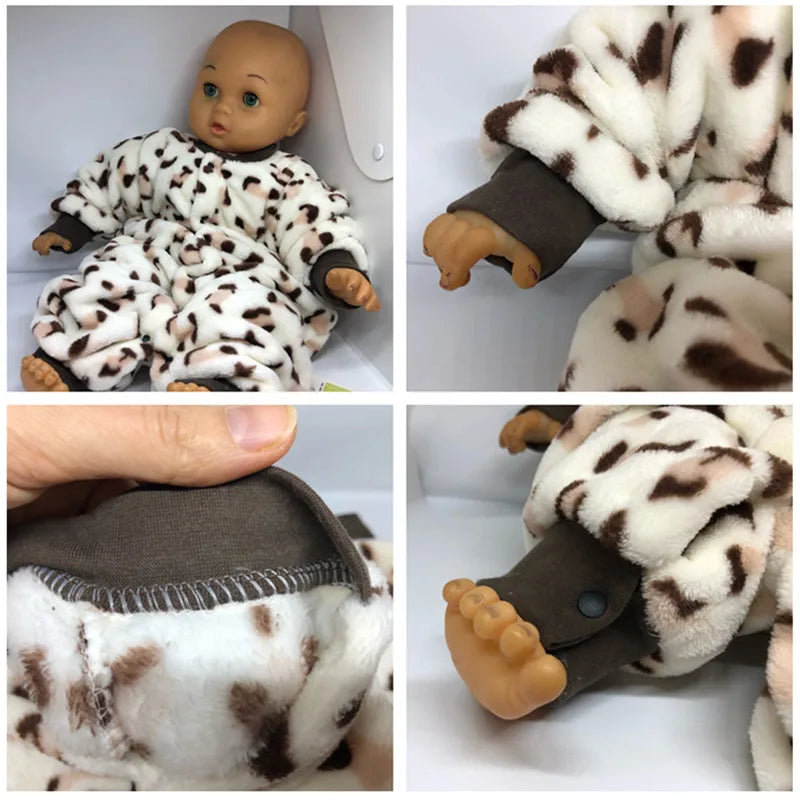 Ropa de Primavera Invierno para Bebé Recién Nacido Chaqueta Infantil para Niñas Mono para Niños Pelele de Franela Suave para Bebé Ropa de Bebé 0-18 Meses