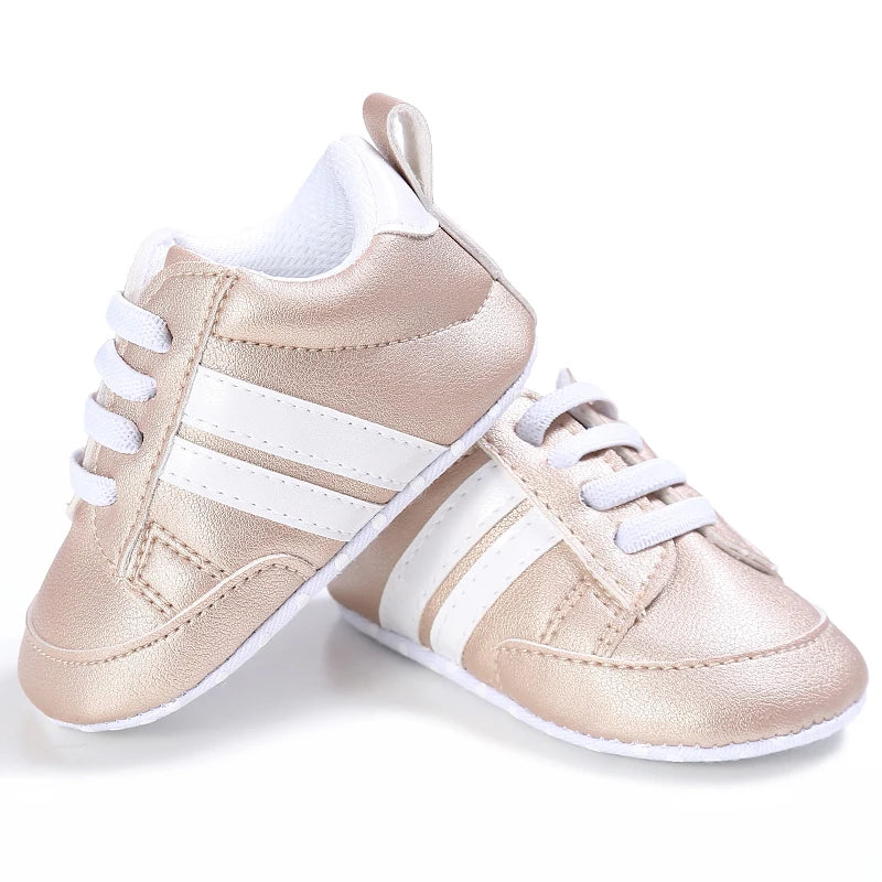 Male and Female Baby Sports Shoes 0-1 Year Old Soft Soled Fashionable Casual Walking Shoes For Spring/Summer Babies and Children