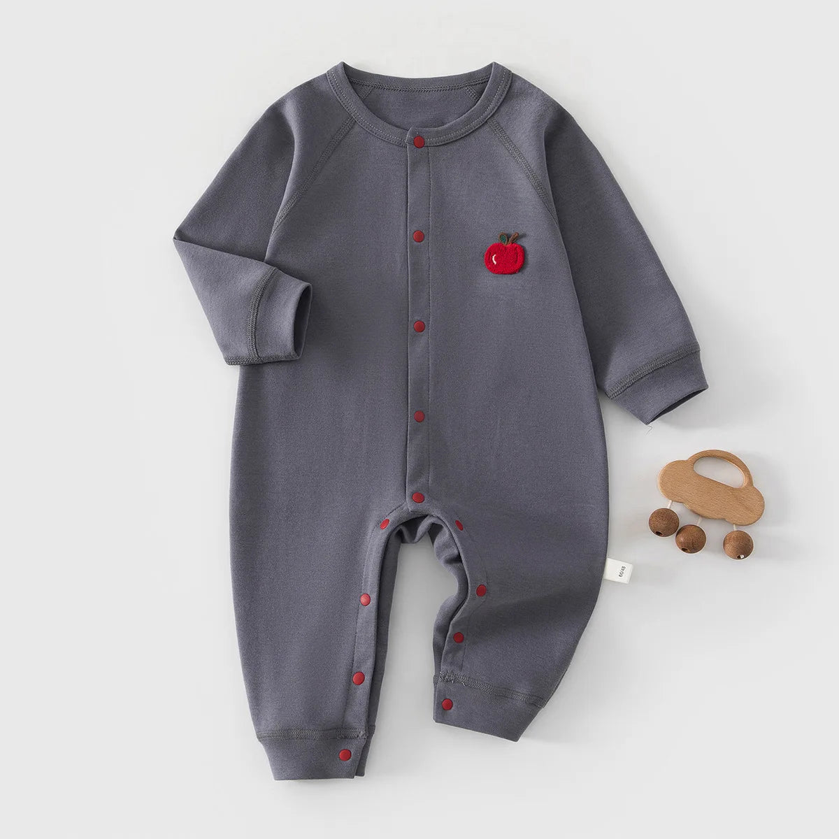 AYNIGIELL 2026 Neuer Baby-Overall einfarbig Hochwertiger Reiner Baumwolle Atmungsaktiver Strampler 0-18 Monate Jungen Mädchen Kleidung