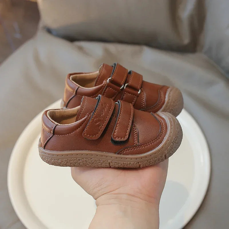 0-5 Years New Baby Shoes Microfiber Leather Toddler Boys Barefoot Shoe Star Soft Sole Girls Outdoor Tennis Fashion Kids Sneakers