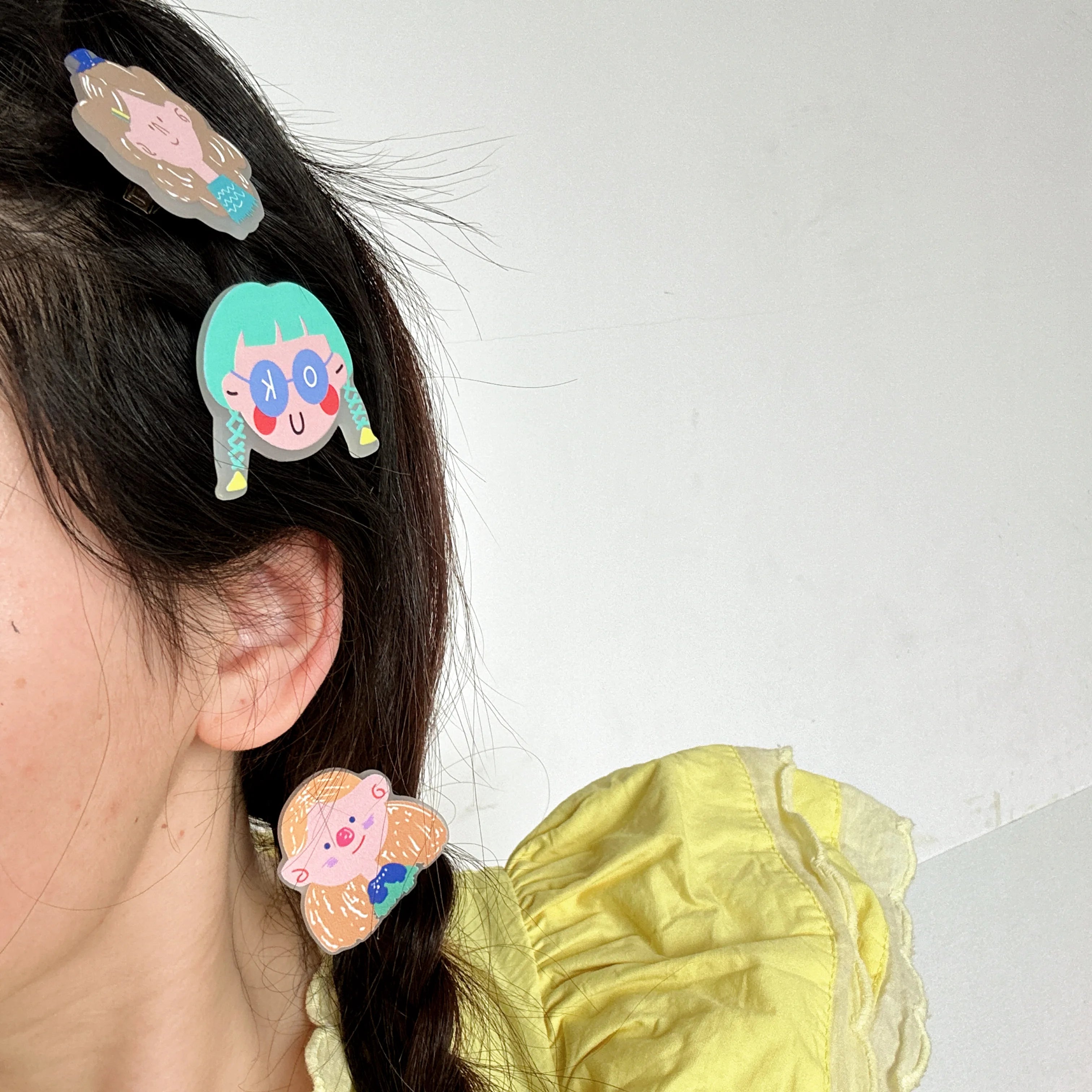 Divertida horquilla de novedad para el pelo de bebé, accesorios de pelo, simulación de comida, semillas de girasol, pinzas de huevo para el pelo, ganchos para el pelo de niña, clips.
