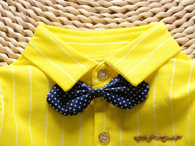 Kinder Jungen Kleidung Baby Casual Fliege Hemd + Hose 2-teilige Sets Sommer Kleinkind Denim Outfits Kinder Anzüge Kleinkind Kleidung BC1219
