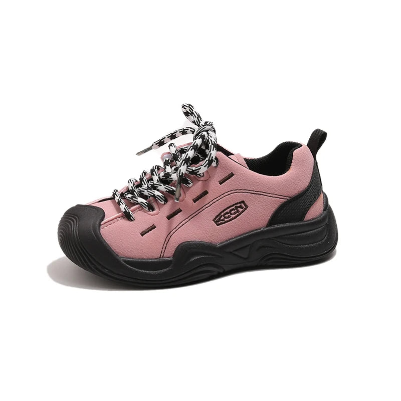 Baby Girls Boys Genuine Leather Sneakers Autumn Kids Casual Shoes Non-slip Soft Sole Infant Toddler Shoes Children Hiking Shoes