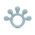 BPA Free Baby Silicone Teethers Sensory Toy Easy to Grasp Infant Teething Toys Food Grade Chewable Toys for Babies Newborn Gifts