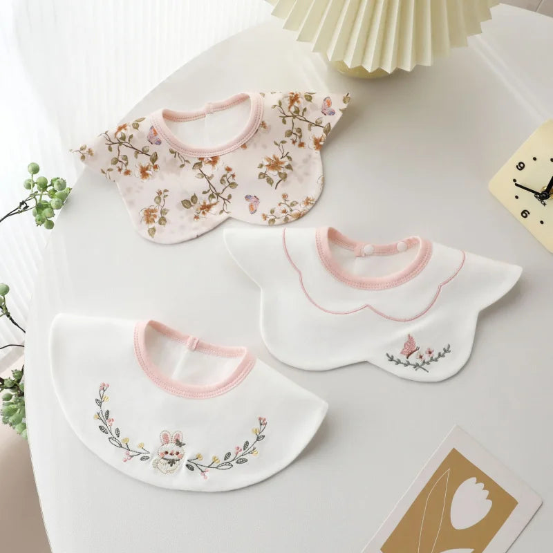 Cotton Infant Bibs for Babies A Class Quality Waterproof Backing Keeps Clothes Dry for Drooling Teething Newborns and Toddlers