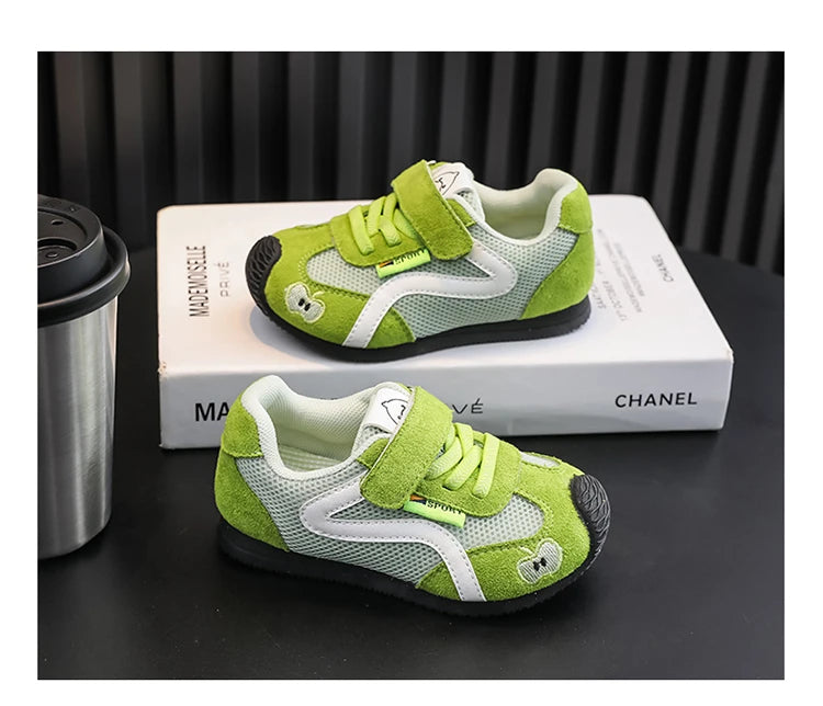 Baby Walking Shoes New Style Girls Retro Style Soft Sole Non Slip Casual Shoes Boys Breathable Versatile Forrest Gump Shoes