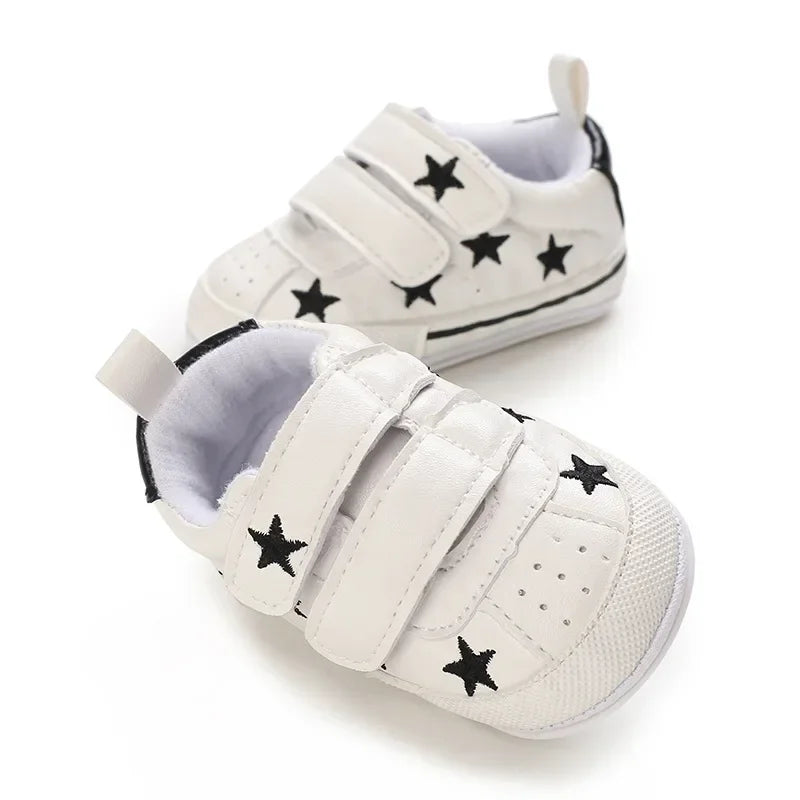 Zapatos de bebé de 0 a 1 año, suela de goma, para primavera y otoño, para niños y niñas, zapatillas de ocio para bebés que empiezan a caminar