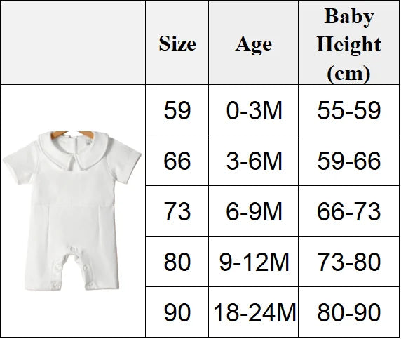Ropa de bautizo para bebés, niñas y niños, body de algodón suave de 3 a 24 meses, primer conjunto de bautizo para bebés, traje de verano para niños pequeños
