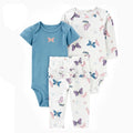 2025 Baby Mädchen Kleidung Herbst Frühling Neugeborenen Outfit Baumwoll-Body Oberteil und Hose Set Kinder Kleinkind Kleidung 6-24M