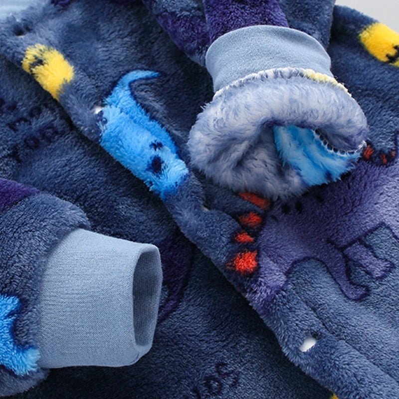 Ropa de Primavera Invierno para Bebé Recién Nacido Chaqueta Infantil para Niñas Mono para Niños Pelele de Franela Suave para Bebé Ropa de Bebé 0-18 Meses