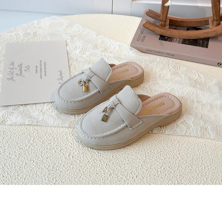 Children Leather Shoes for Girls Boys 2026 Spring Summer New Fashion Korean Style Soft Bottom Anti-slippery Versatile Loafers