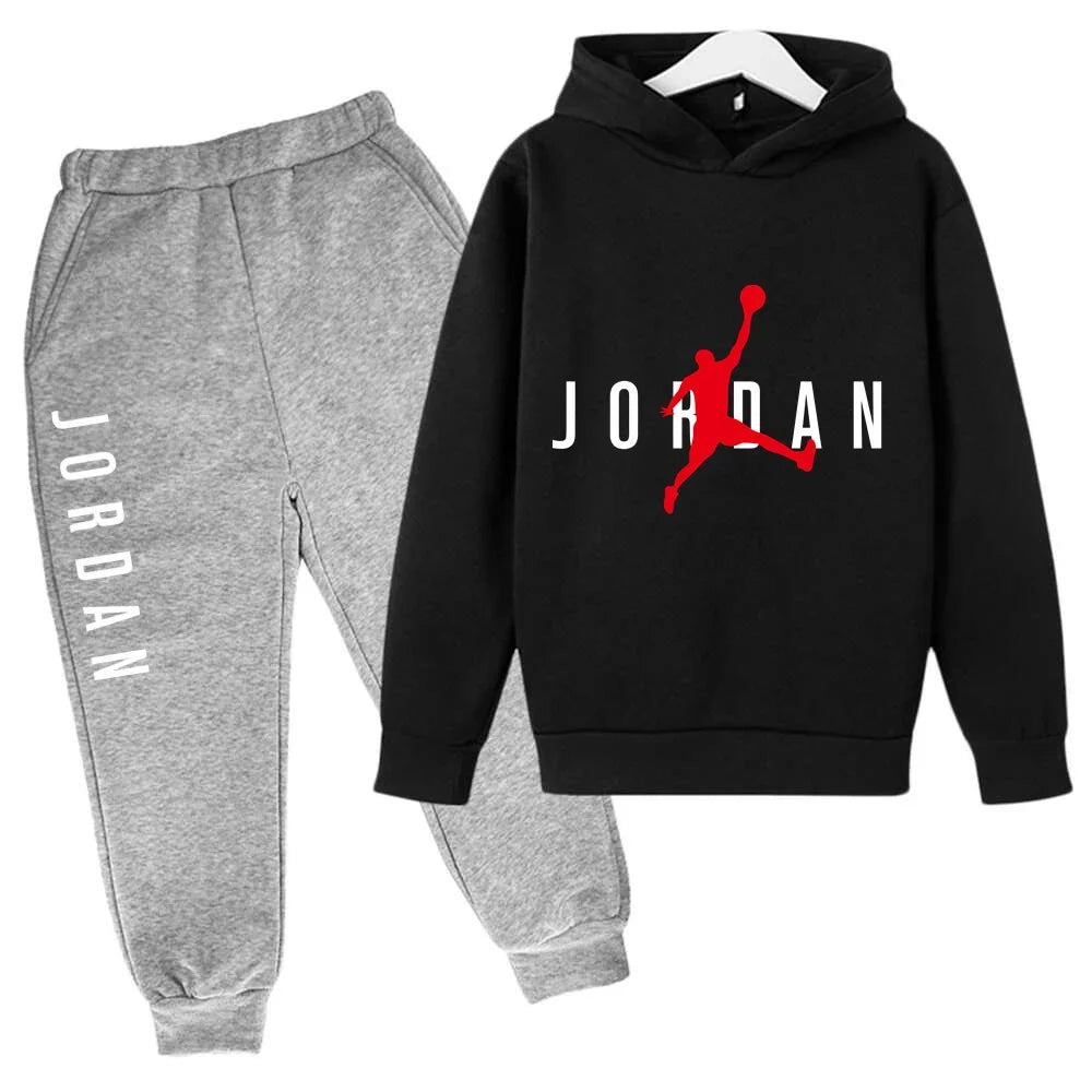 New Children's and Boys' Clothing Autumn Baby Girls' Clothing Children's Brand Hoodie 2 Pieces/Set Casual Sportswear