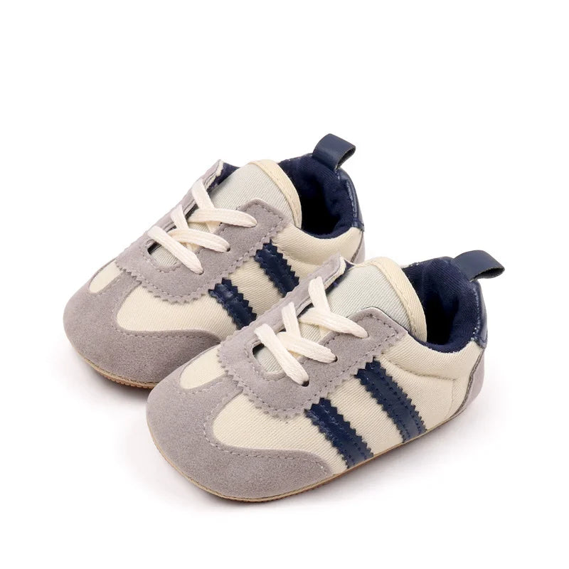 First Walkers Casual Canvas Newborn Kids Sneakers Baby Boy Girl Rubber Soft Sole Toddler Crib Shoes