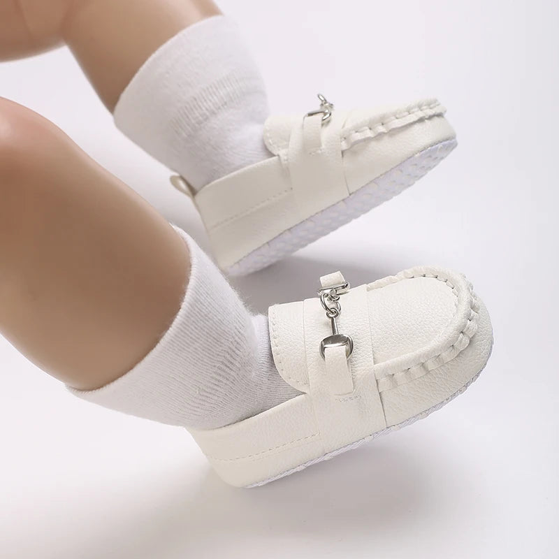 Baby Boy Vintage Leather Shoes 0-18M Multicolor Cuff First Walker Soft Sole Comfortable Spring Autumn Newborn