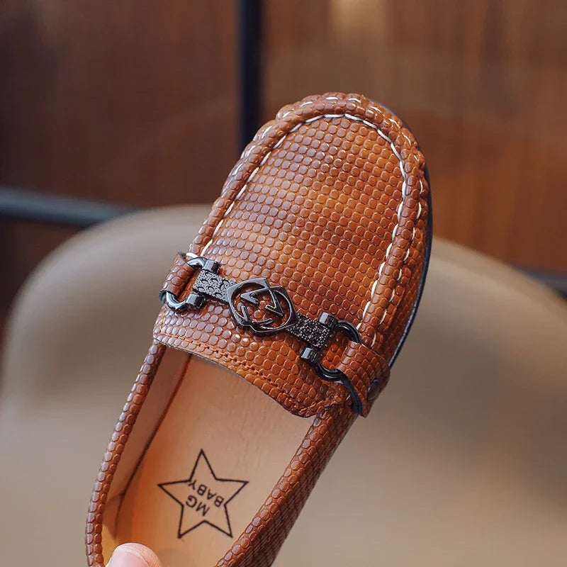 Leather Shoes Kids Loafers Casual for Boy Kid Shoe for Girl Soft Soled Shoes Leather Shoe for Kid Girls