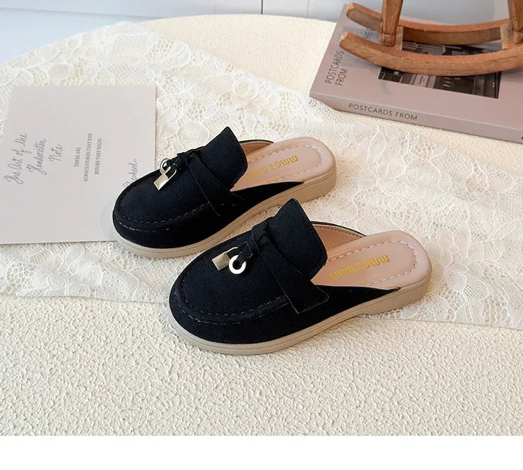 Children Leather Shoes for Girls Boys 2026 Spring Summer New Fashion Korean Style Soft Bottom Anti-slippery Versatile Loafers
