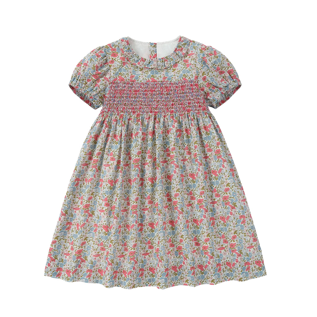 AP Chelsea Bloom Collection  SS26 Floral Smocking Dress Baby Girls Overalls Set Brothers Sisters Family Matching Embroidery Knit