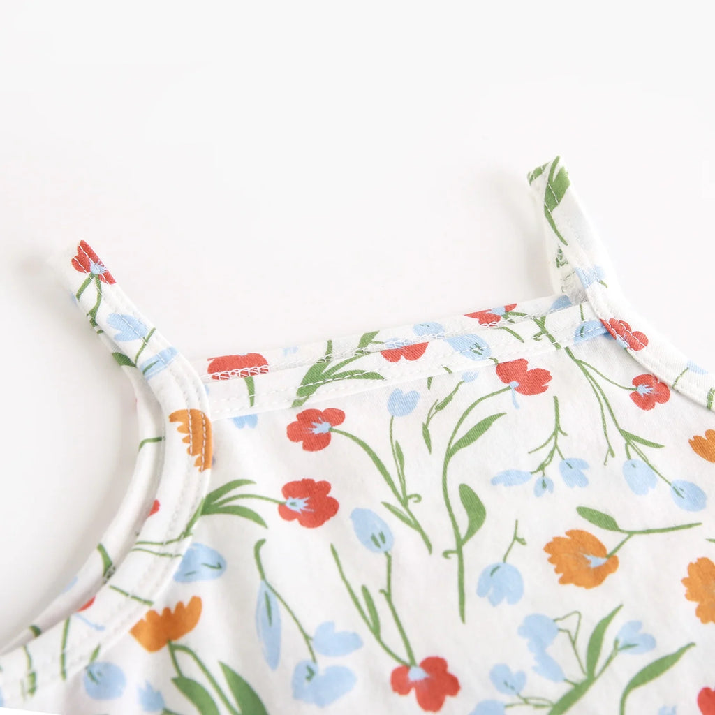 Fashion Sweet Baby Girls Bodysuits with Headband Floral Cute Infants Clothings Onesies
