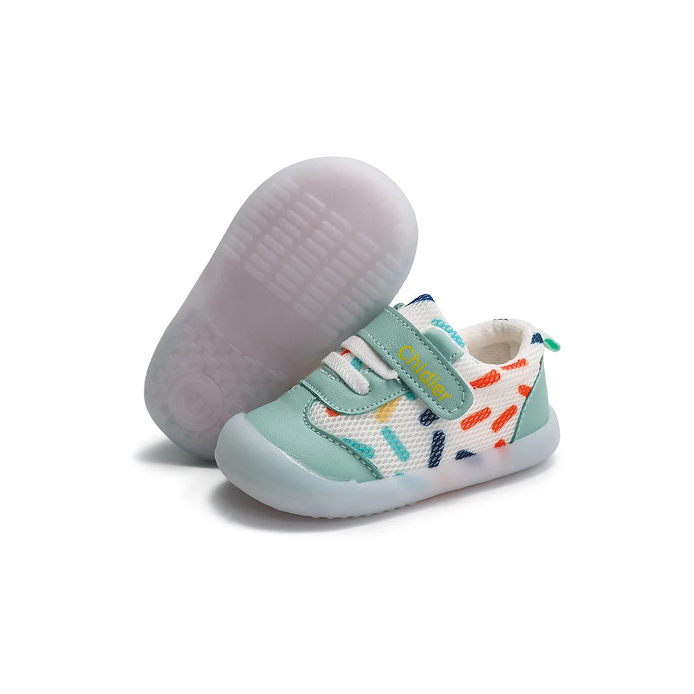Baby Jungen Mädchen Atmungsaktive Mesh Kleinkindschuhe 1-2 Jahre Rutschfeste Weichsohlen-Sneaker