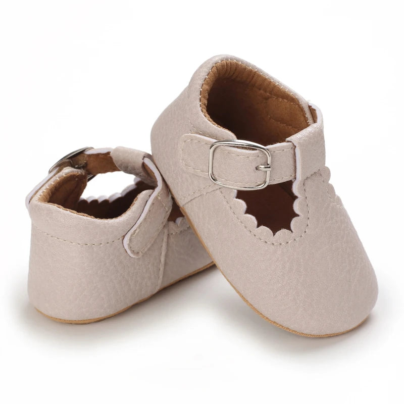 Zapatos de Bebé Clásicos Rayas Cuero Niño Niña Multicolor Suela de Goma Antideslizante Primeros Pasos Mocasines de Bebé