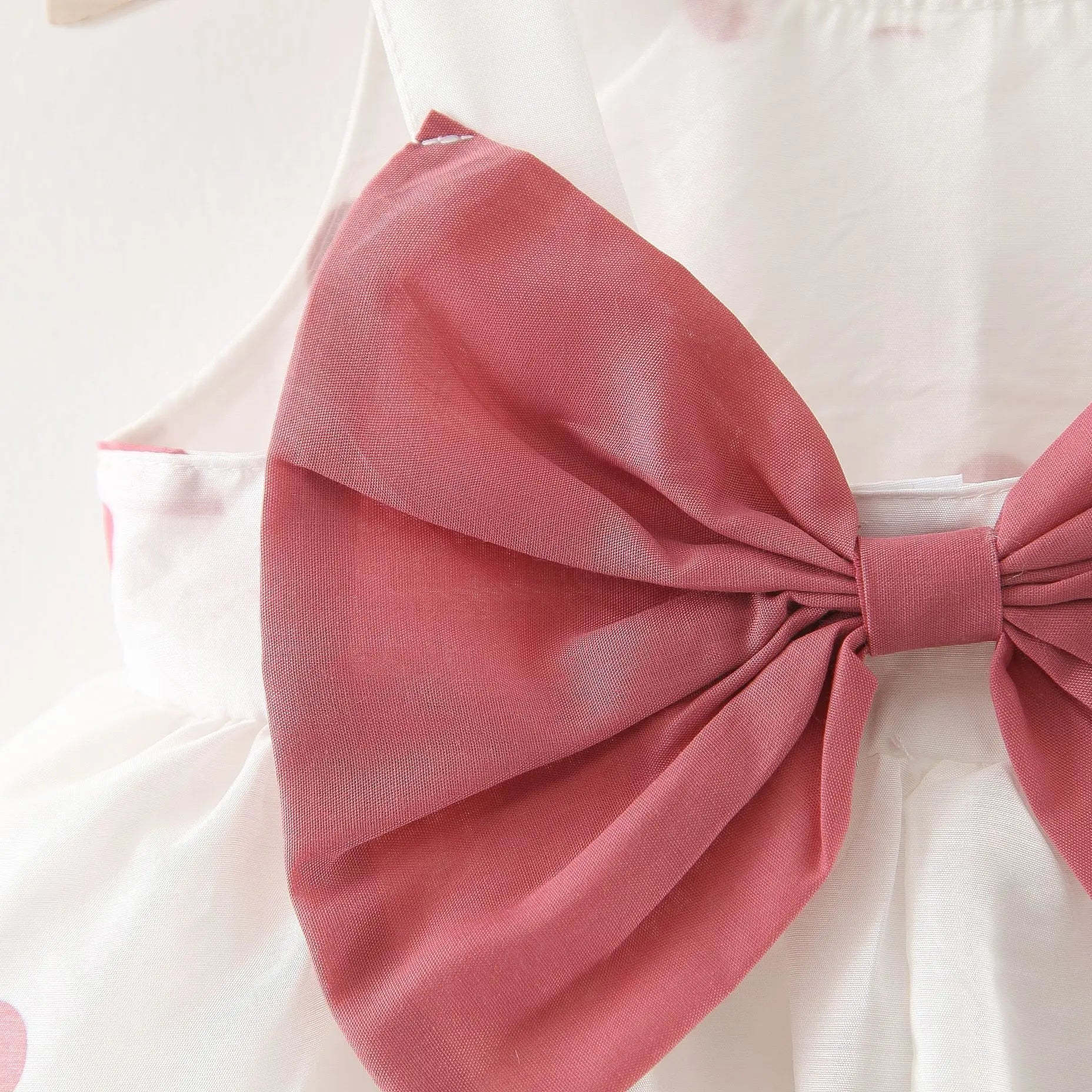 Big Bow Baby Dress Lovely Summer Infant Baby Girl Clothes Cute Dot Sleeveless Cotton Toddler Dresses+Sunhat Newborn Clothing Set