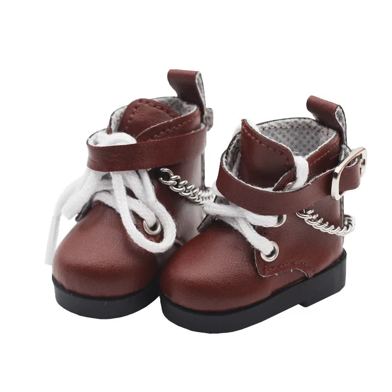 For Labubu Little Leather Shoes Suitable For Cotton Dolls Chain Shoes Dolls Accessories DIY Doll Toys