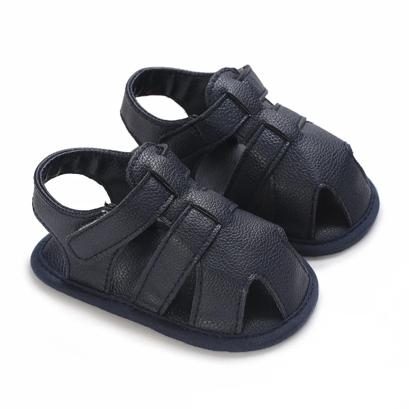 Baby Shoes Summer Collection For Boys Aged 0-1 Including Ankle Sandals and Baby Walking Shoes