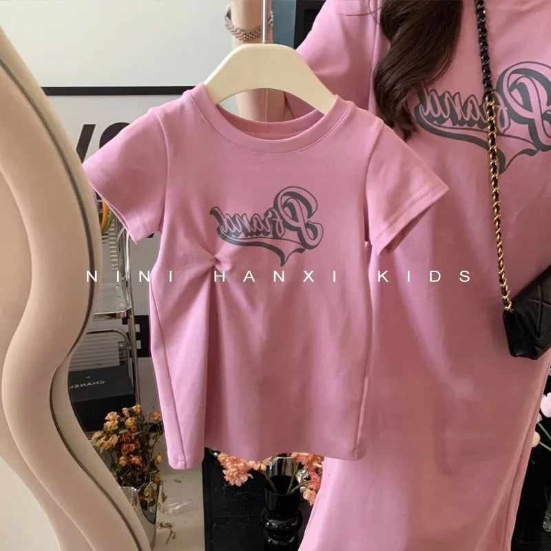 Mom and Daughter Clothes Mommy Daughter Matching Outfits Girl Clothing Summer Dresses Dress for Girls Women's Skirt Mother Kids