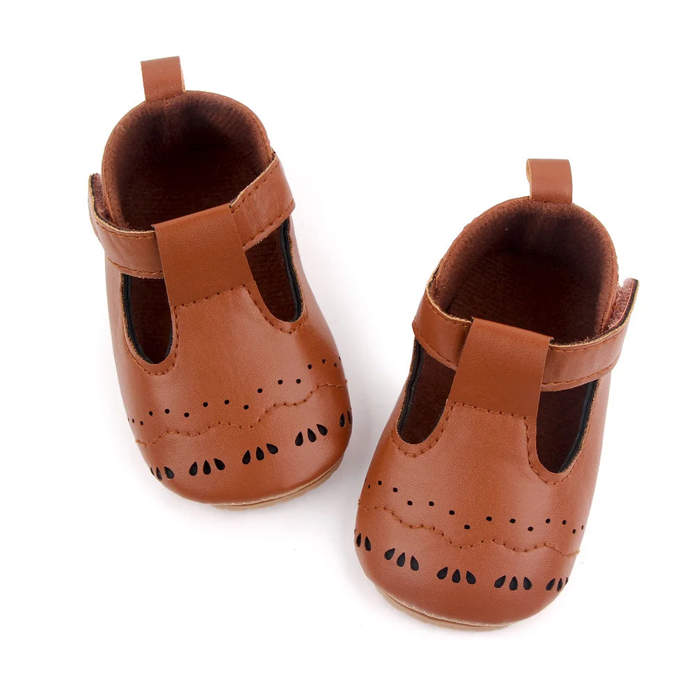 Baby PU Shoes Soft PU Leather and TPR Sole Anti-slip Design for Baby Boys and Girls Prewalking Shoes High Quality Infant Sandals