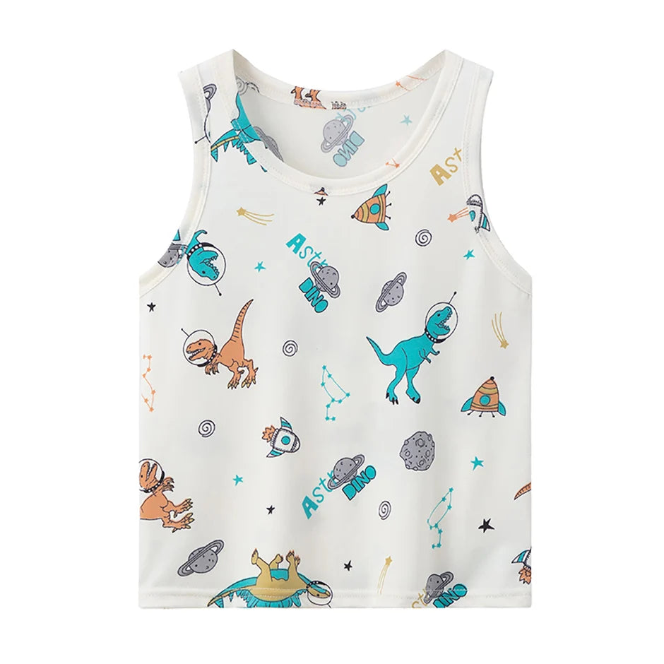1/3/4 Piezas Chaleco Joker de Color Sólido Delgado para Niños Cuatro Estaciones Camisa de Fondo Suelta y Cómoda para Niño Camiseta Dulce y Encantadora para Niña