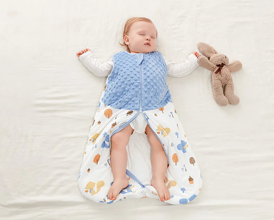 Saco de dormir para bebé de 3 a 24 meses, manta tipo saco de dormir de otoño, 1.5 Tog, tacto suave, estampado de estrellas de mar y conchas, estilo chaleco