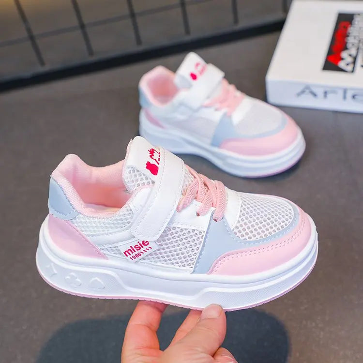 2026 New Leather Kids Running Shoes youngsters teens Casual Fashion Walking Sneakers Breathable Non-slip Girl Tennis Footwear