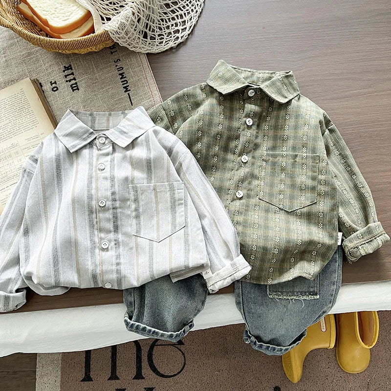 Conjuntos de ropa para niños primavera otoño 2026 camisas de moda para niños, corbata y pantalones, traje de fiesta de 2 piezas para bebé, chándales, ropa para niños pequeños