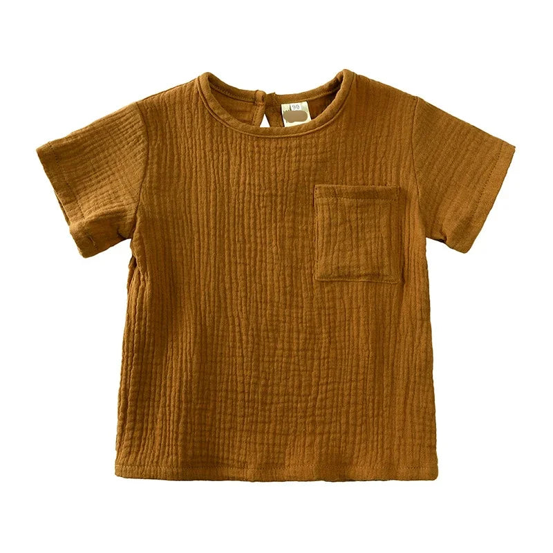 2-teiliges Baby-Outfit-Set aus Baumwolle, Neugeborenen-Mädchenkleidung, Jungen-Kleinkind-Strampler, T-Shirts und Shorts, weiche Kleidung für Babys im Säuglingsalter