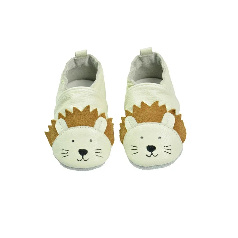 Zapatitos de bebé de piel de vaca suave, patucos para recién nacidos, para bebés, niños y niñas, mocasines pantuflas para primeros pasos.