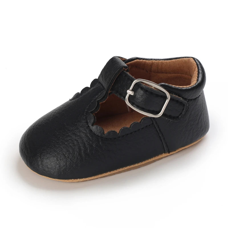 Zapatos de Bebé Clásicos Rayas Cuero Niño Niña Multicolor Suela de Goma Antideslizante Primeros Pasos Mocasines de Bebé