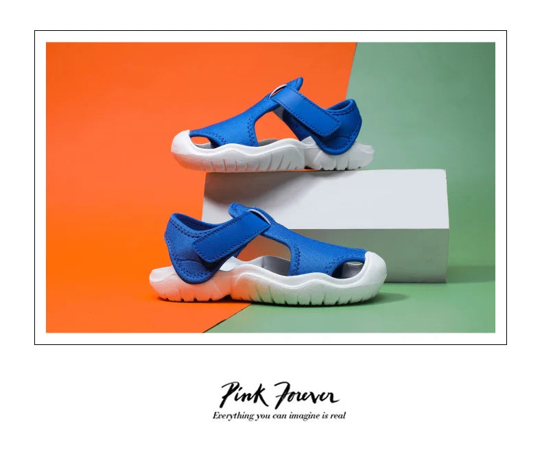 Baby Sports Sandals Brand Fashion Kids Shoes Girls Boys Breathable Anti-slip Beach Toddler Sandal Soft Sole Children Shoes