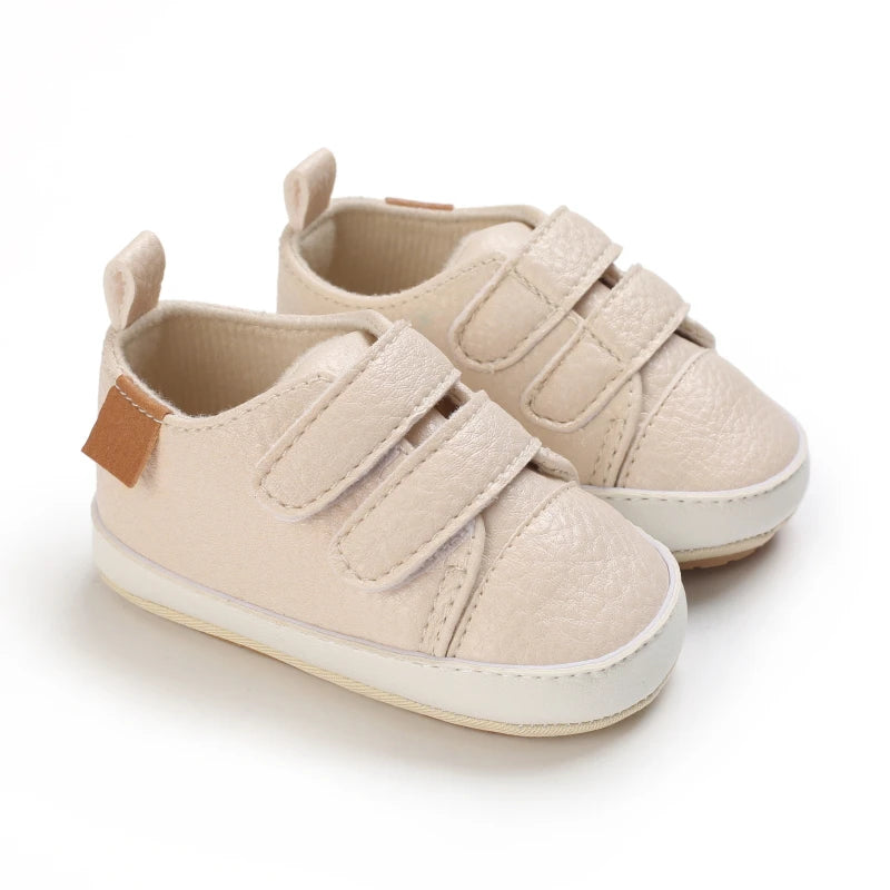 New Baby Shoes Retro Leather Boy Girl Shoes Multicolor Toddler Rubber Sole Anti-slip First Walkers Infant Newborn Moccasins