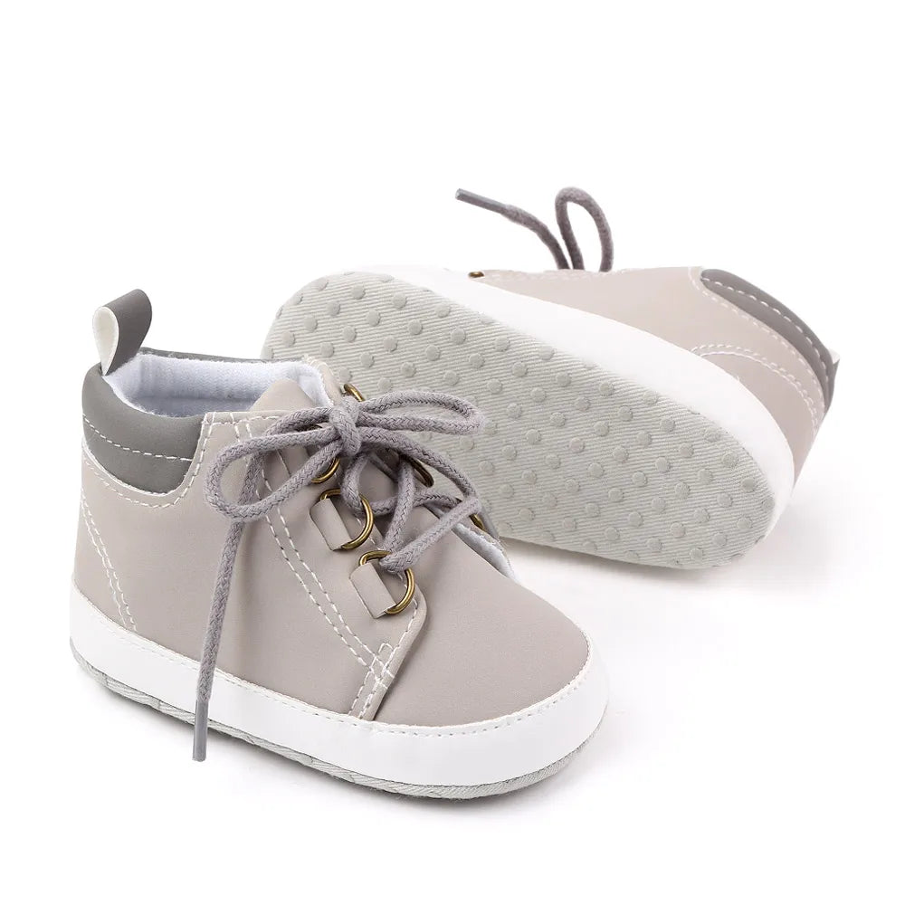 Baby Schuhe Frühling und Herbst Stil Weiche Baumwolle Rutschfeste Sohle Lässig für Jungen und Mädchen 0-9-18 Monate Kleinkind Vorlaufen D2351