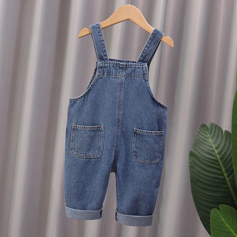 2024 Mode Frühling Herbst Kinder Jumpsuit Jungen Mädchen Cartoon Jeans Latzhose Kinderhosen Fashion Kleinkind Freizeit 0-5 Jahre