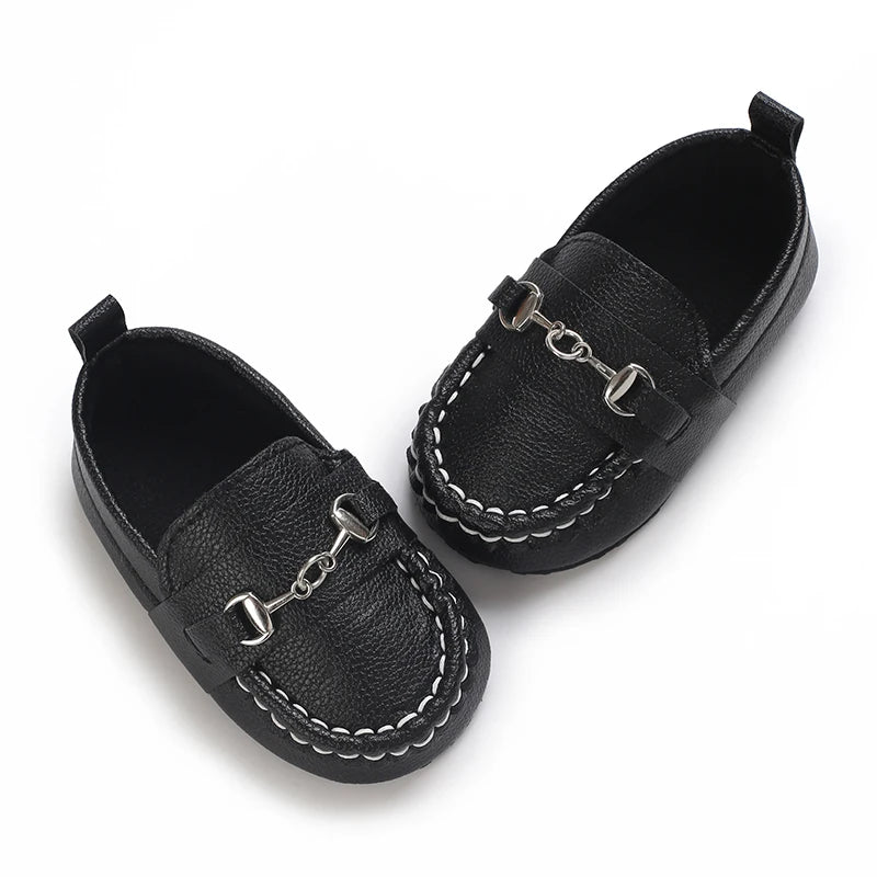Spring and Autumn British Style Loafers For Babies Aged 0-12 Months Comfortable and Non Slip Walking Shoes